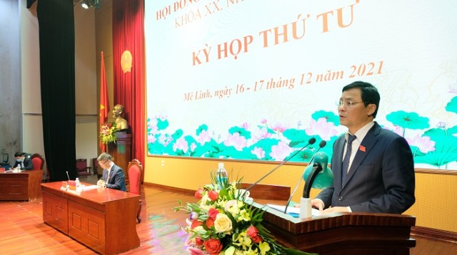 Phó Chủ tịch HĐND Thành phố Phạm Quí Tiên dự Kỳ họp thứ Tư, HĐND huyện Mê Linh